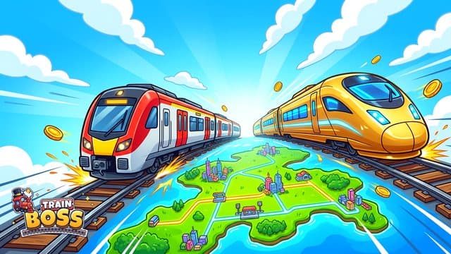 Train Boss: a world map full of railway lines